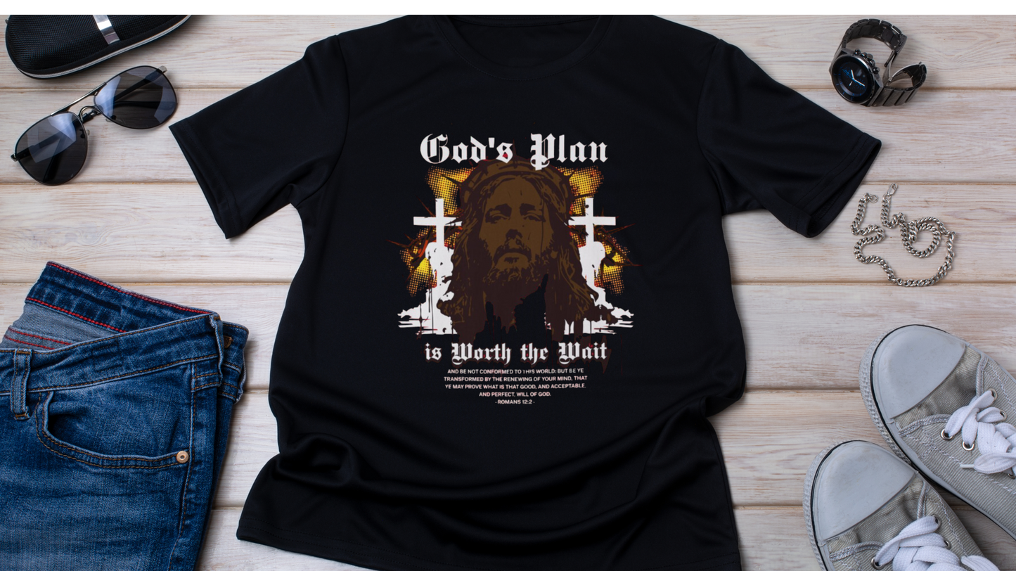 Unisex Cotton T-shirt-Gods Plan