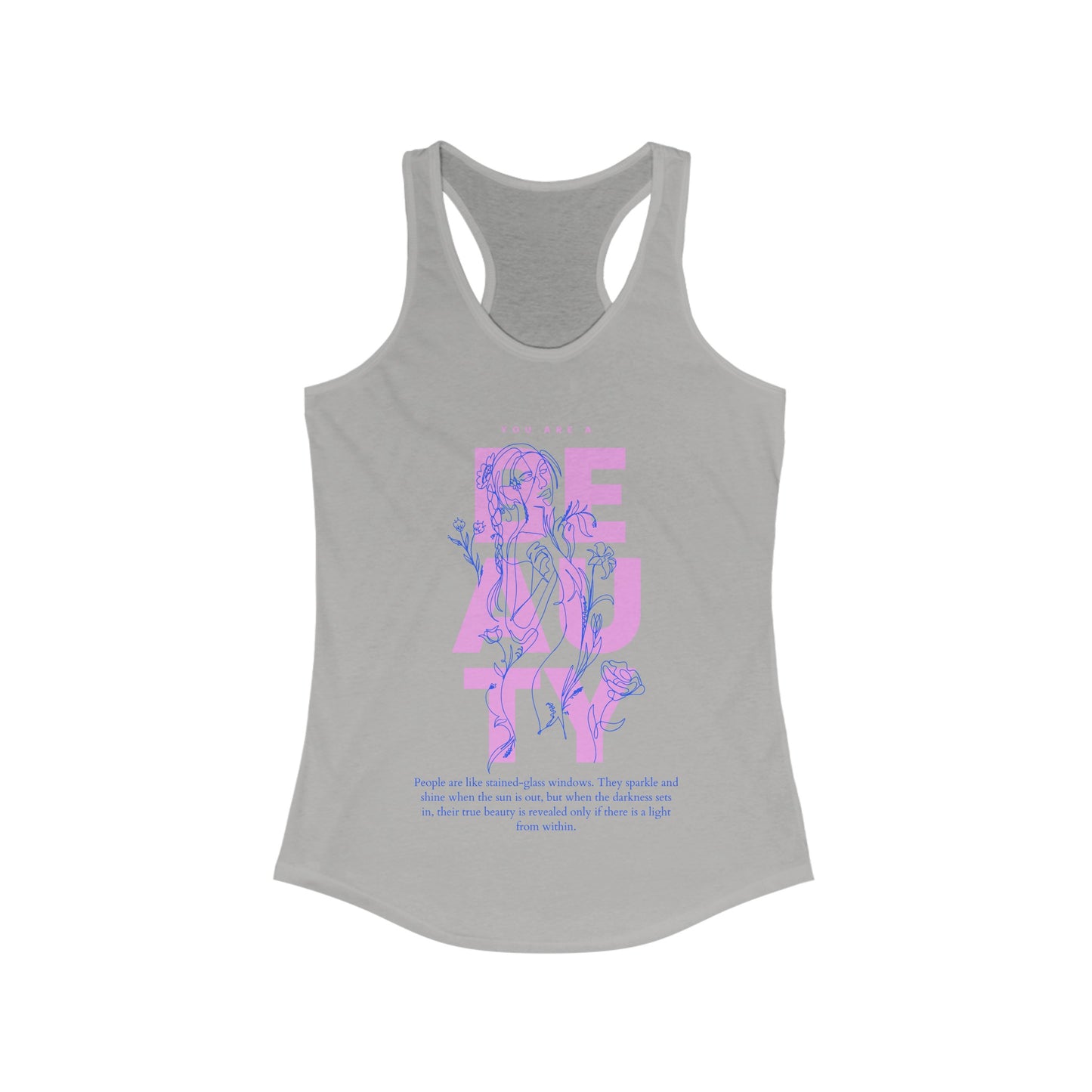 Women's Racerback Tank-BEAUTY