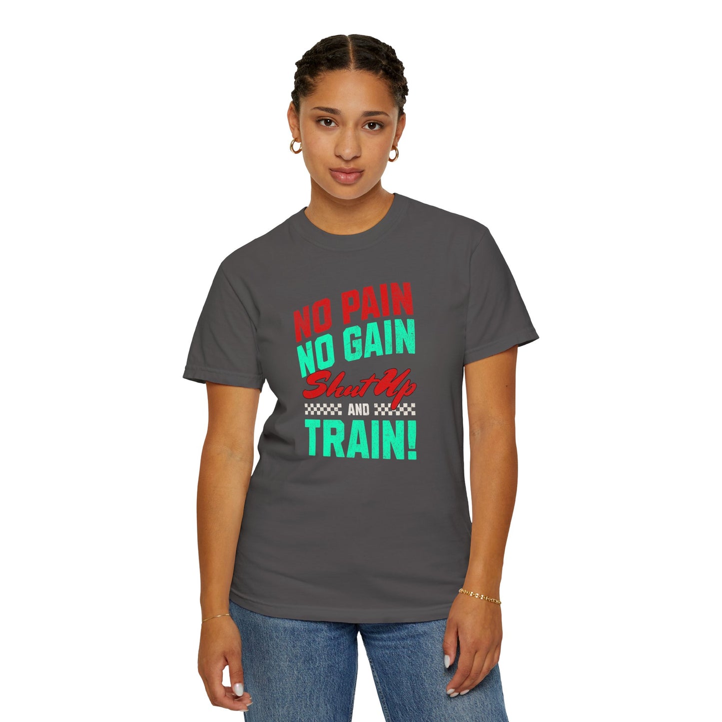 Cotton T-shirt-No Pain No Gain