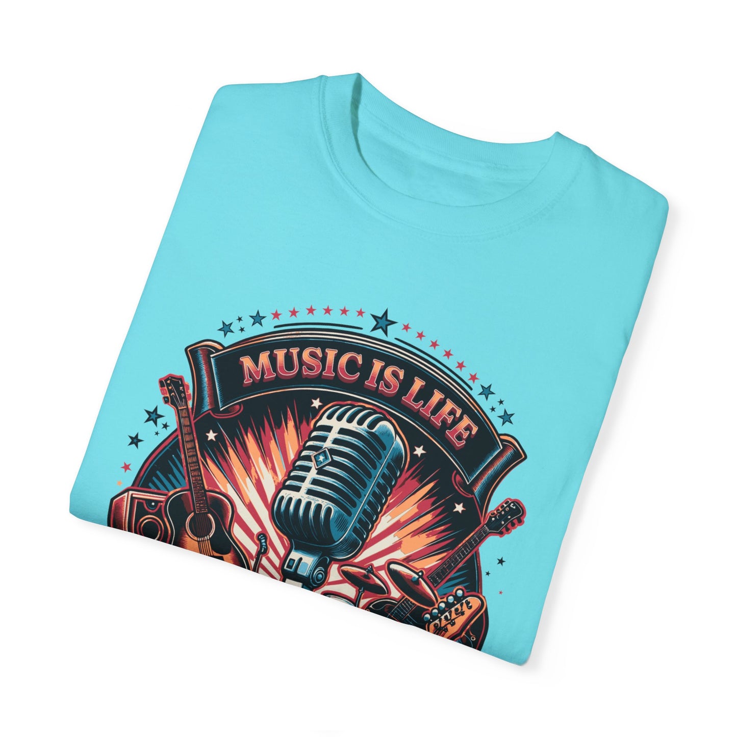 Unisex Cotton T-shirt-Music is Life