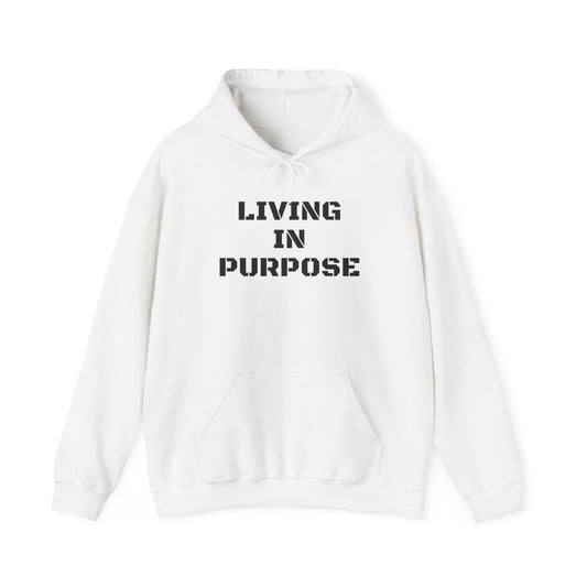 Unisex Heavy Hooded Sweatshirt-Living in Purpose