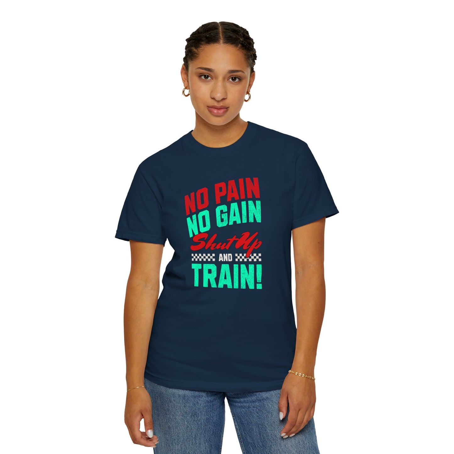 Cotton T-shirt-No Pain No Gain