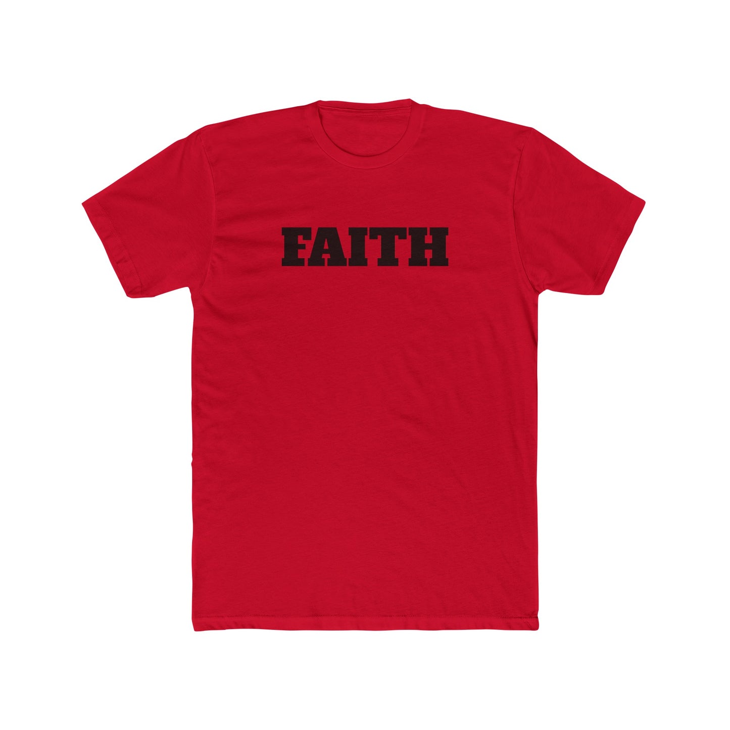 Cotton Crew T-shirt-Faith