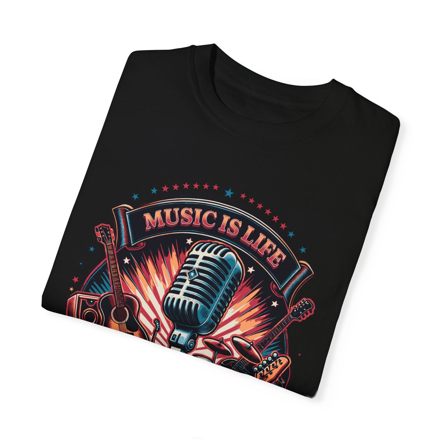 Unisex Cotton T-shirt-Music is Life