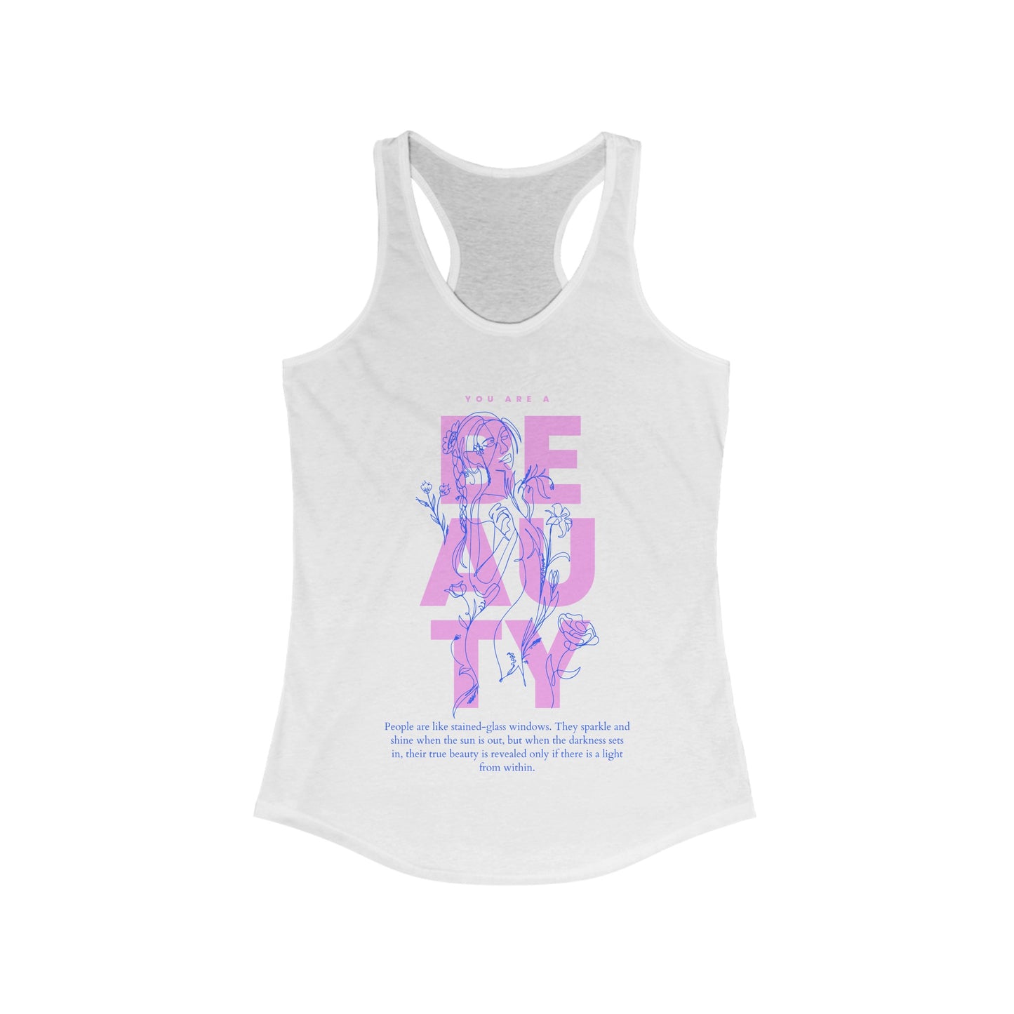 Women's Racerback Tank-BEAUTY