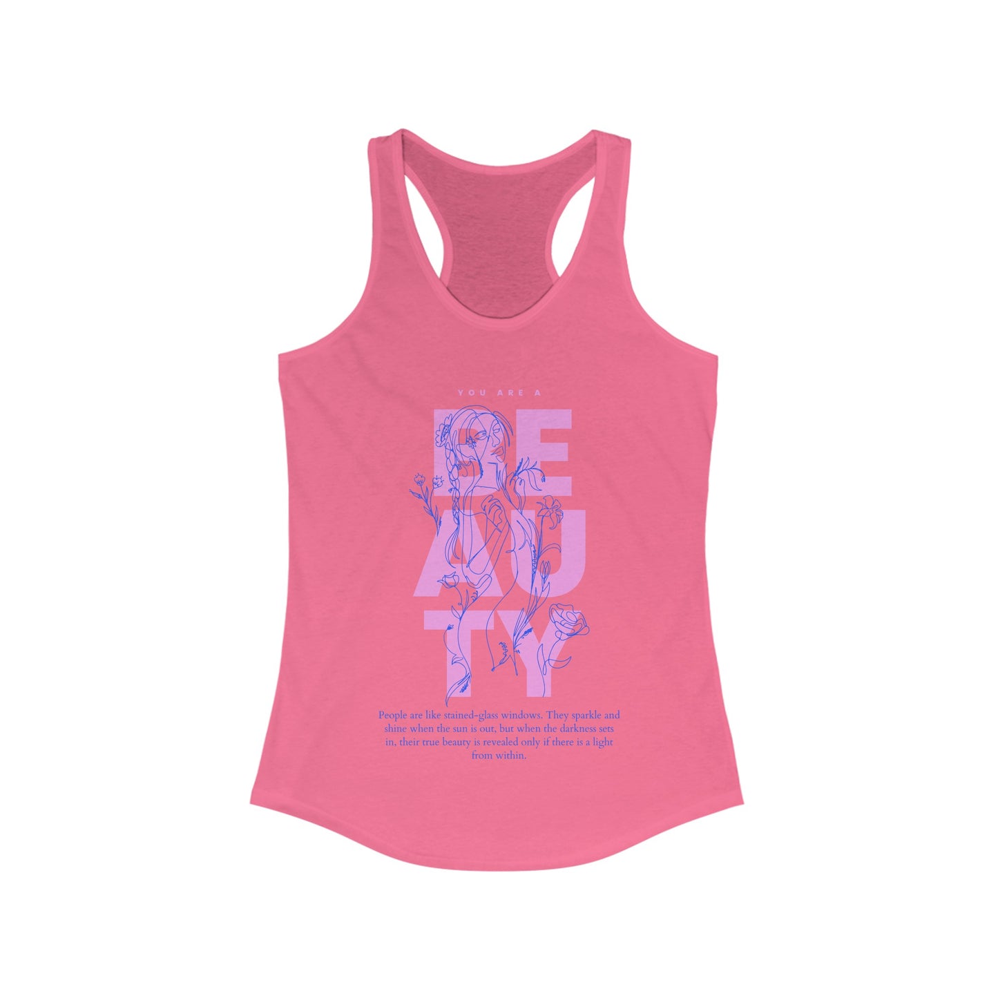 Women's Racerback Tank-BEAUTY