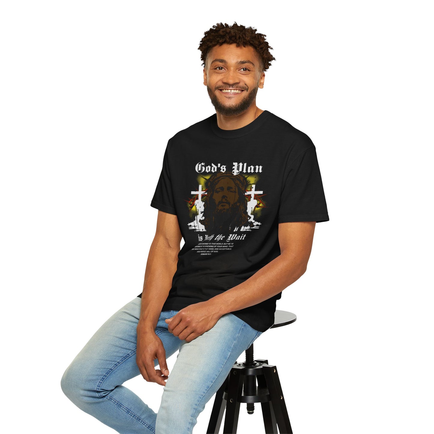 Unisex Cotton T-shirt-Gods Plan