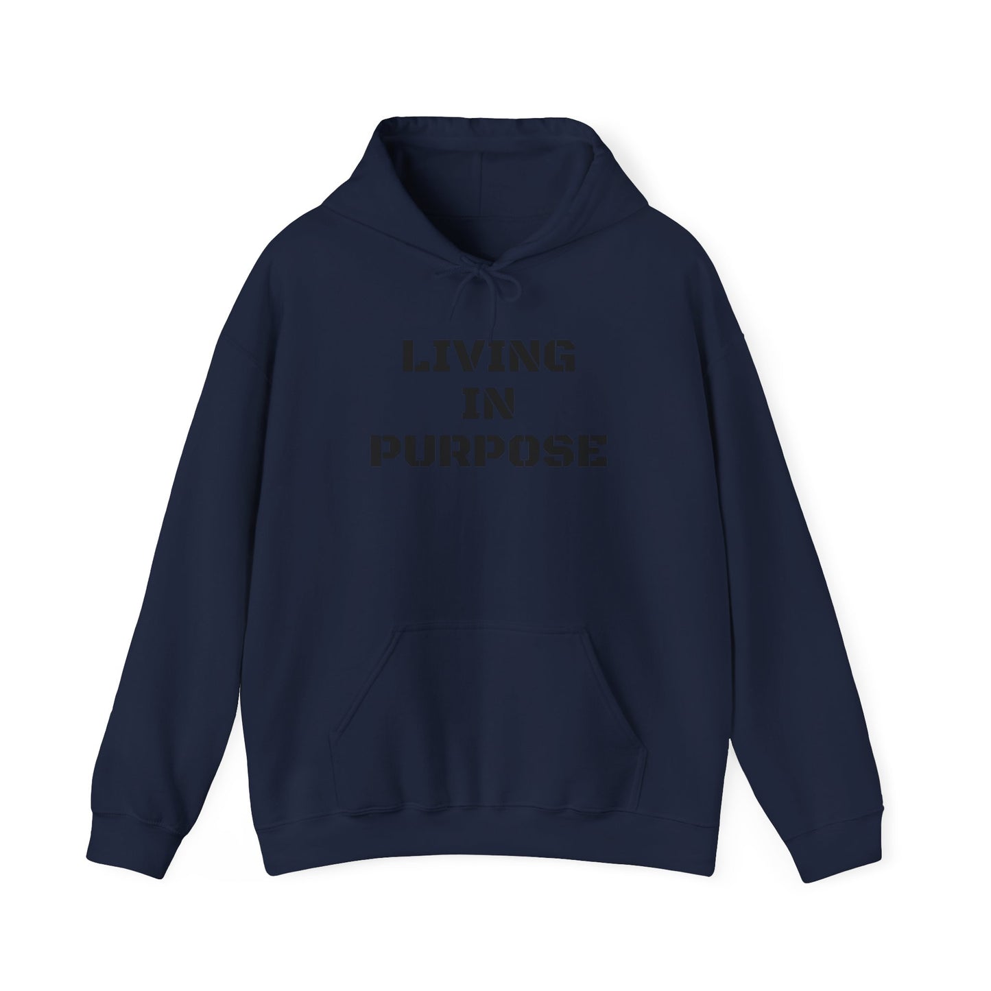 Unisex Heavy Hooded Sweatshirt-Living in Purpose