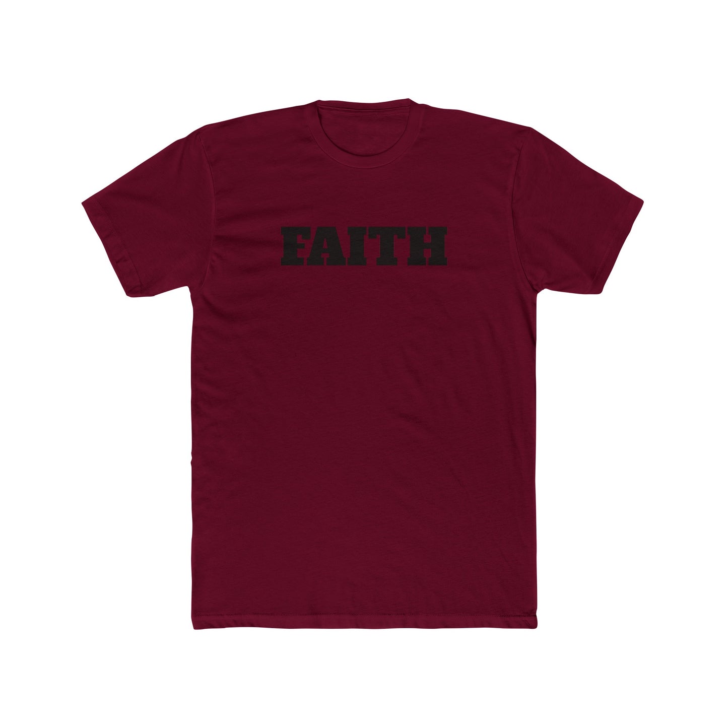 Cotton Crew T-shirt-Faith