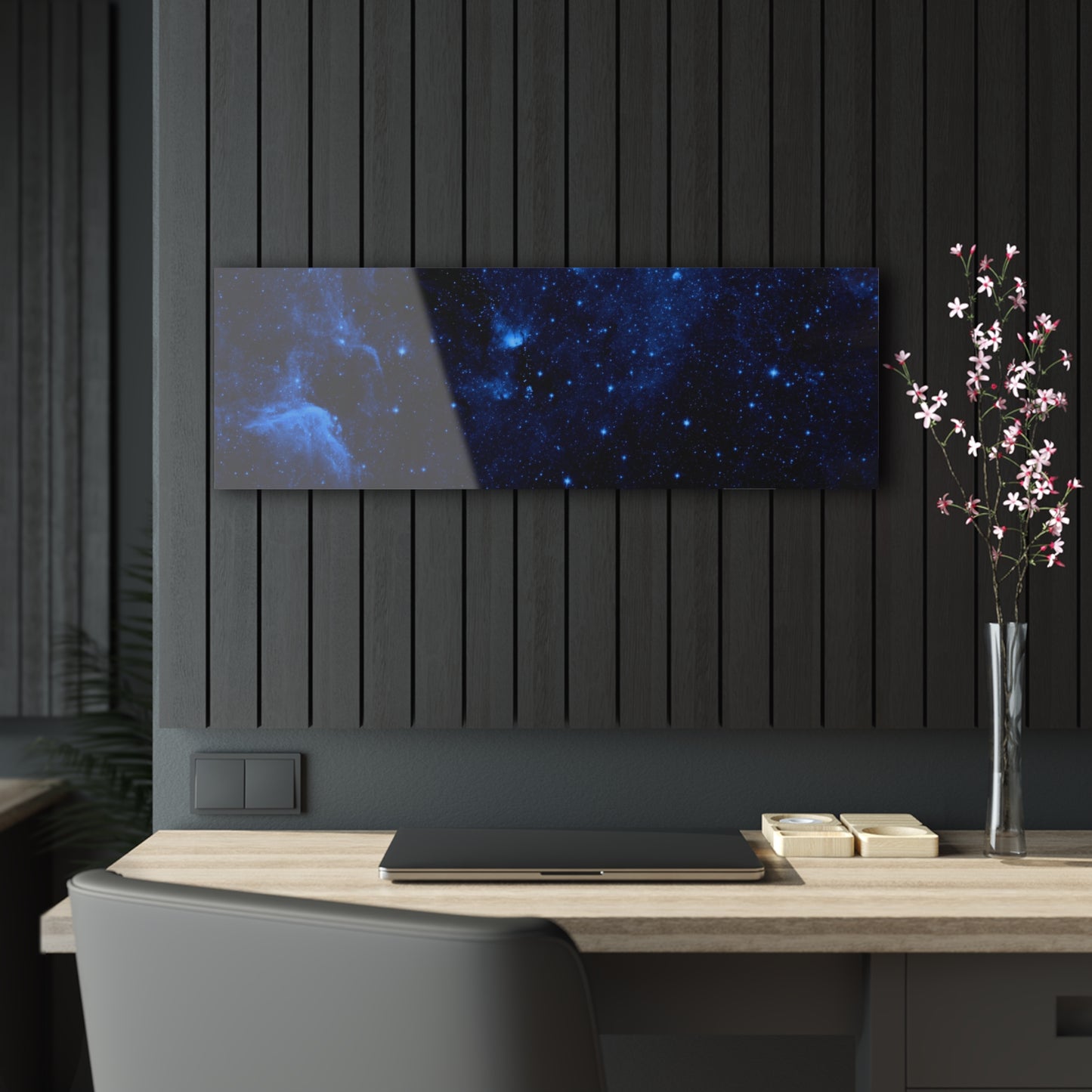 Acrylic Prints Wall Art-Blue Galaxy