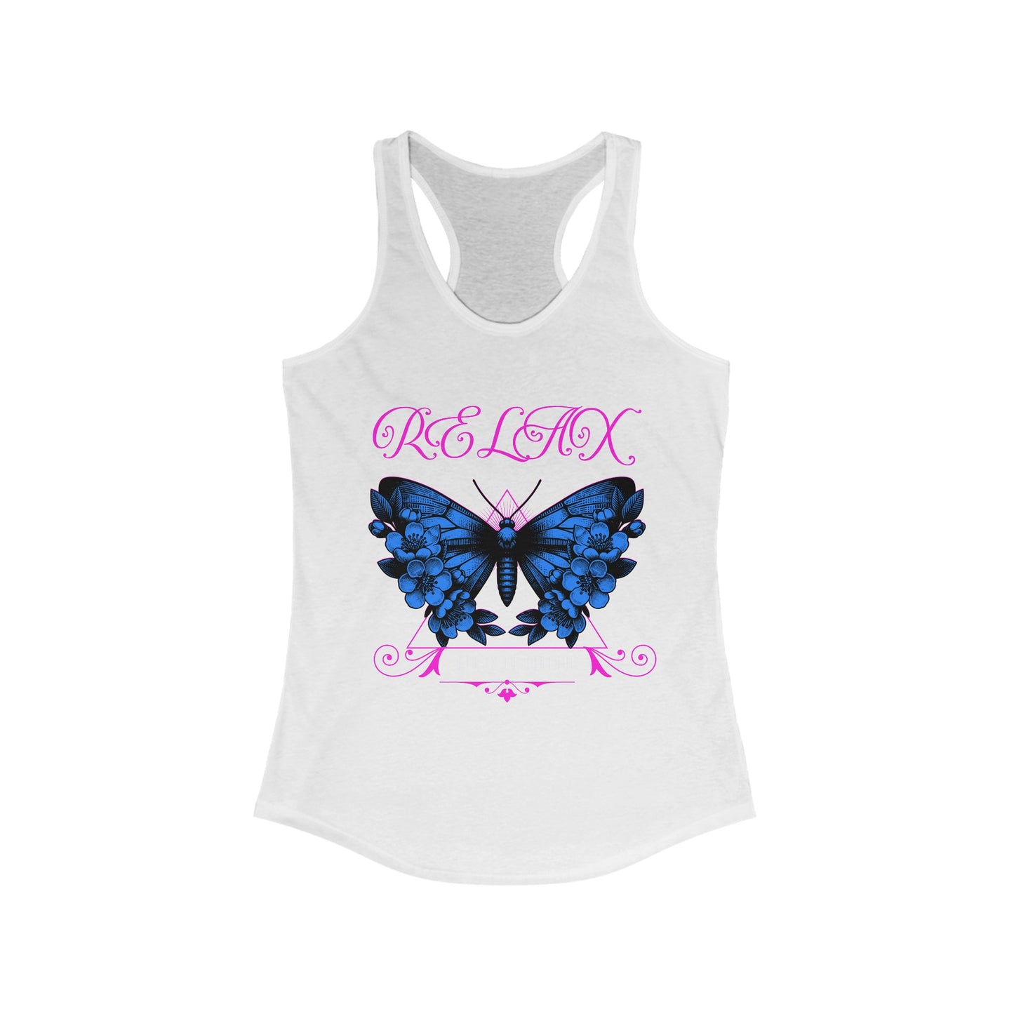 Women's Racerback Tank-Relax God is in Control