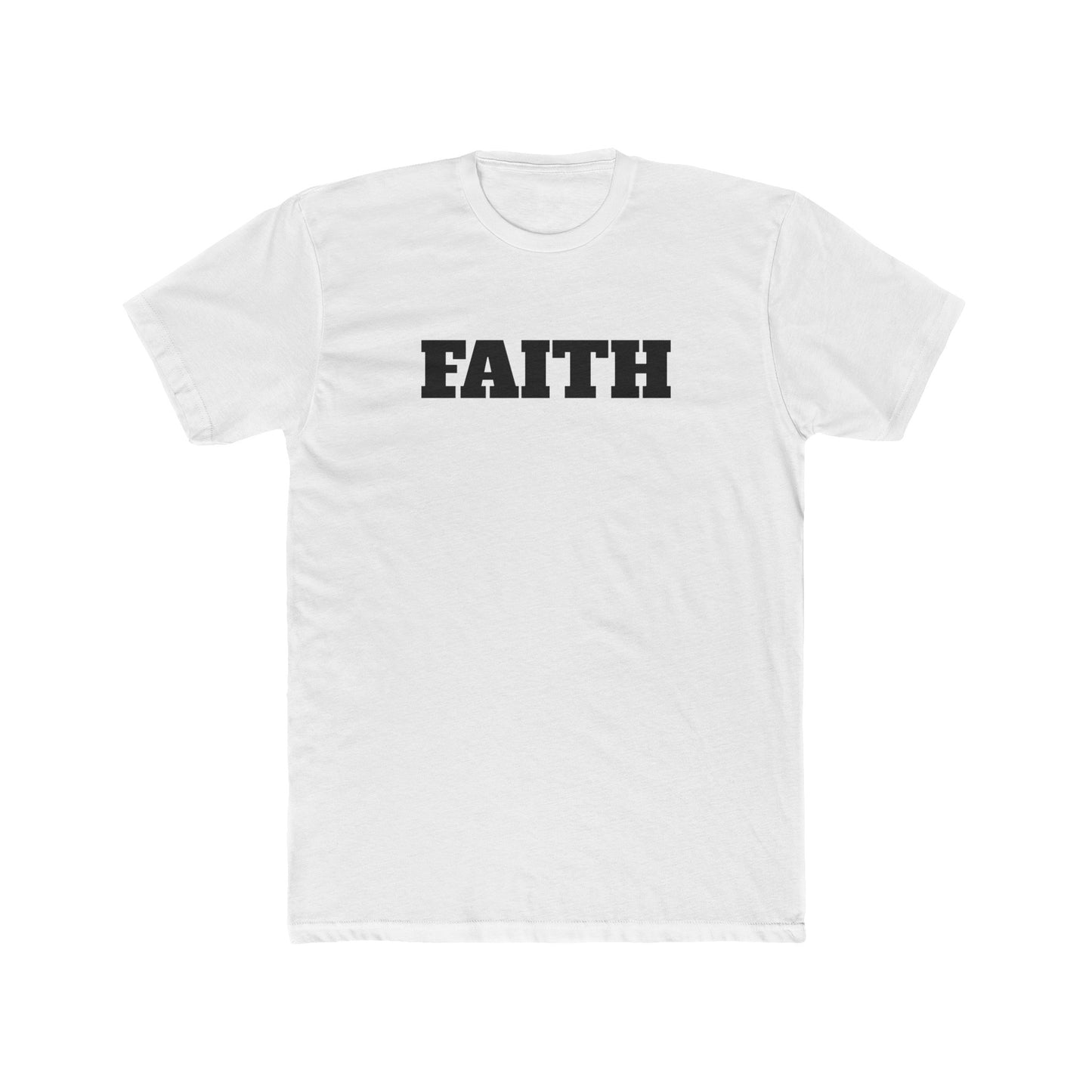 Cotton Crew T-shirt-Faith