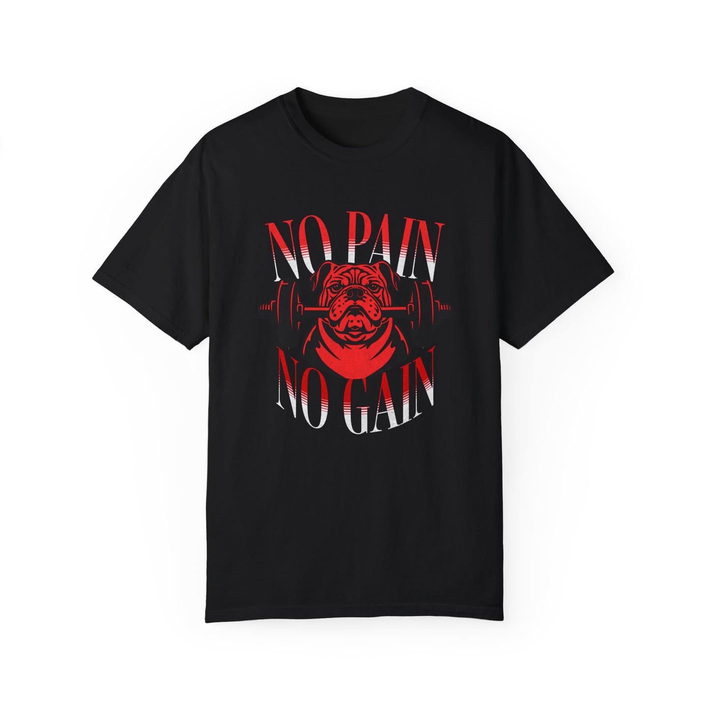 Unisex Cotton T-shirt-No Pain No Gain (#1)