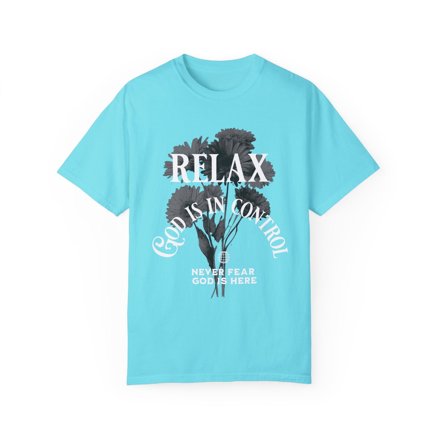 Unisex Cotton T-shirt-Relax God is in Control