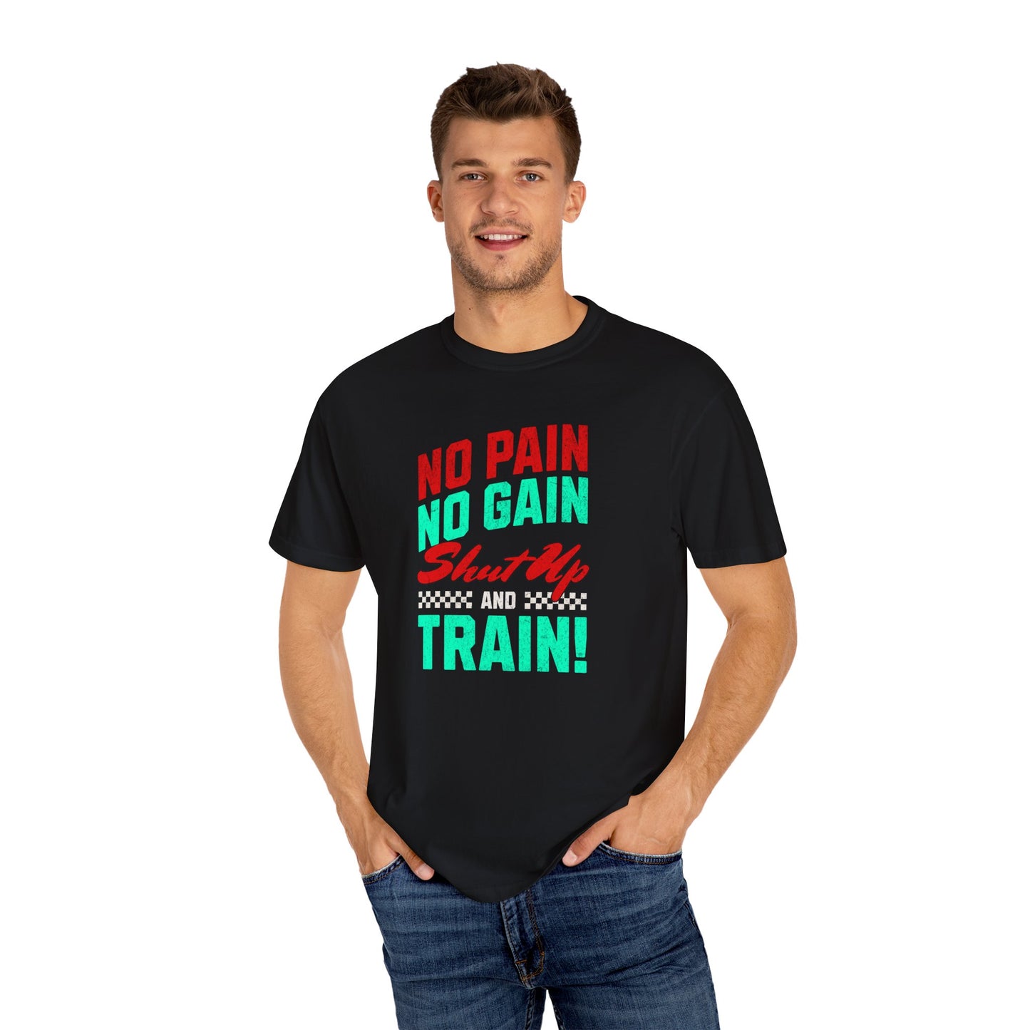 Cotton T-shirt-No Pain No Gain