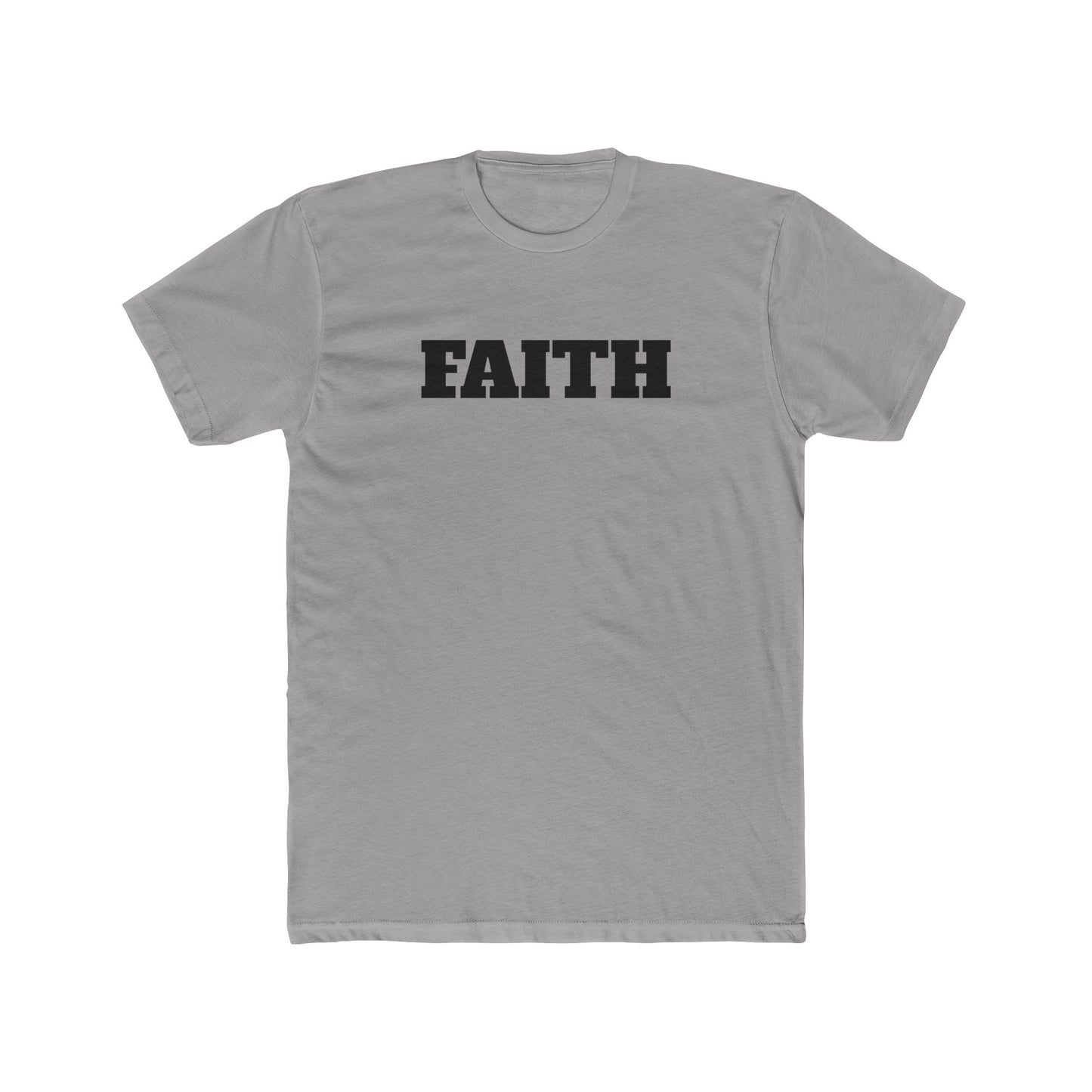 Cotton Crew T-shirt-Faith