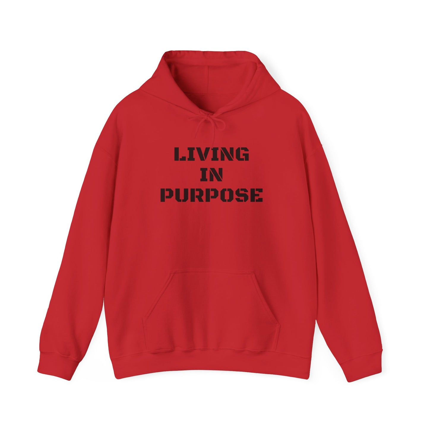 Unisex Heavy Hooded Sweatshirt-Living in Purpose