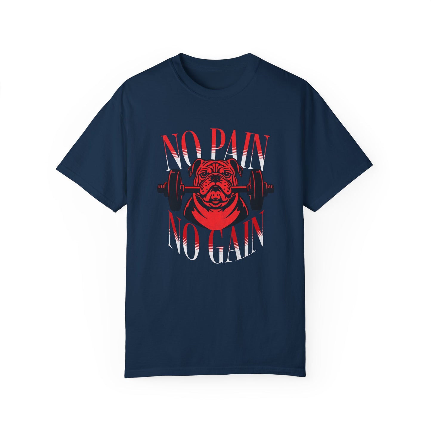 Unisex Cotton T-shirt-No Pain No Gain (#1)