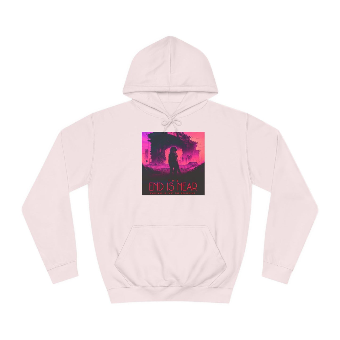 Unisex College Hoodie-The End is Near