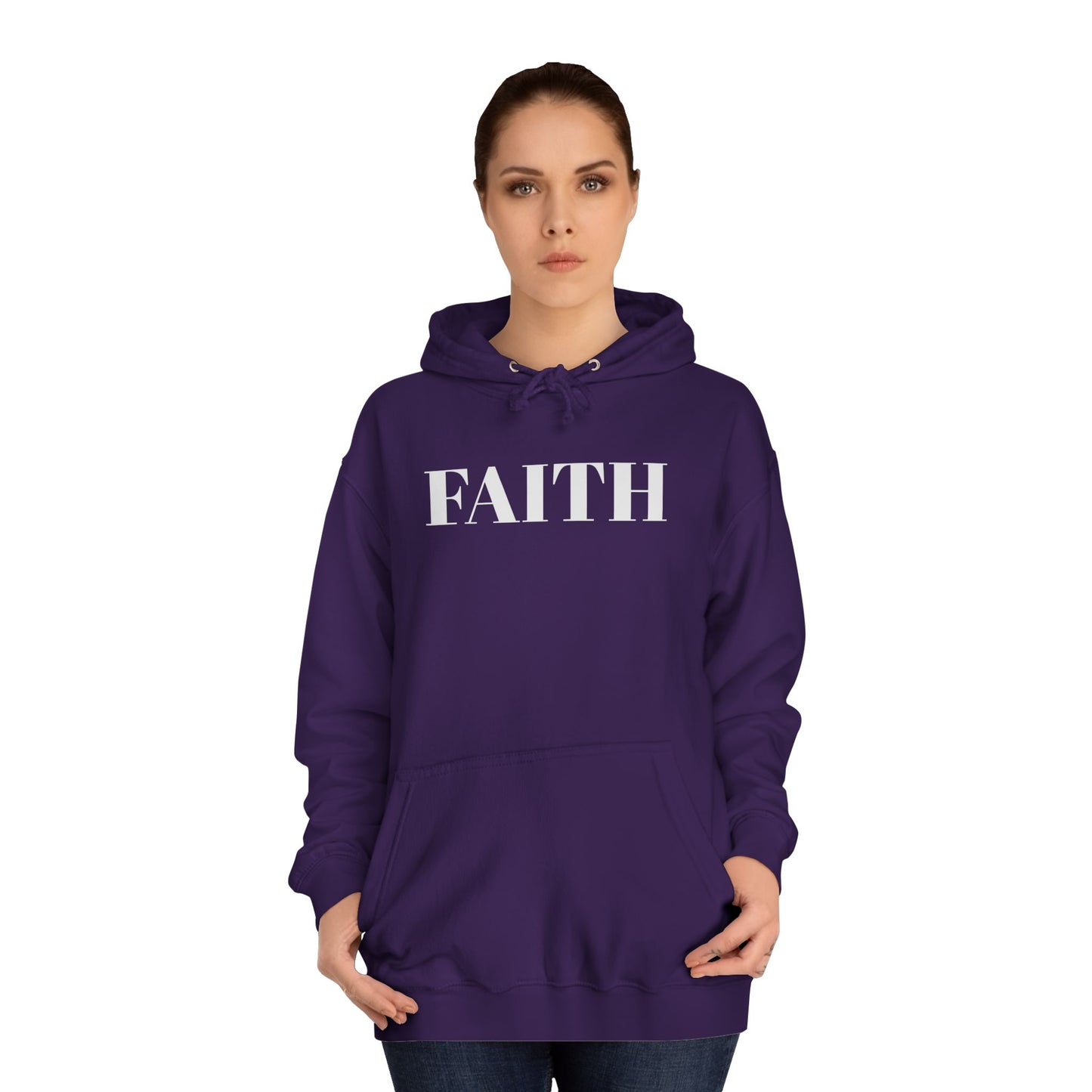 Unisex College Hoodie- Faith