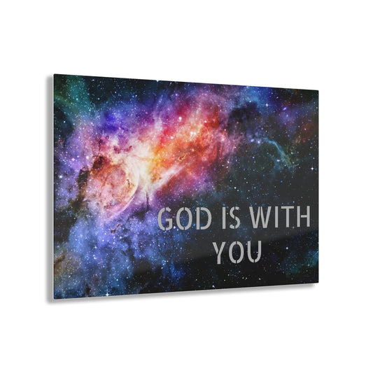 Acrylic Prints Wall Art-God is With You