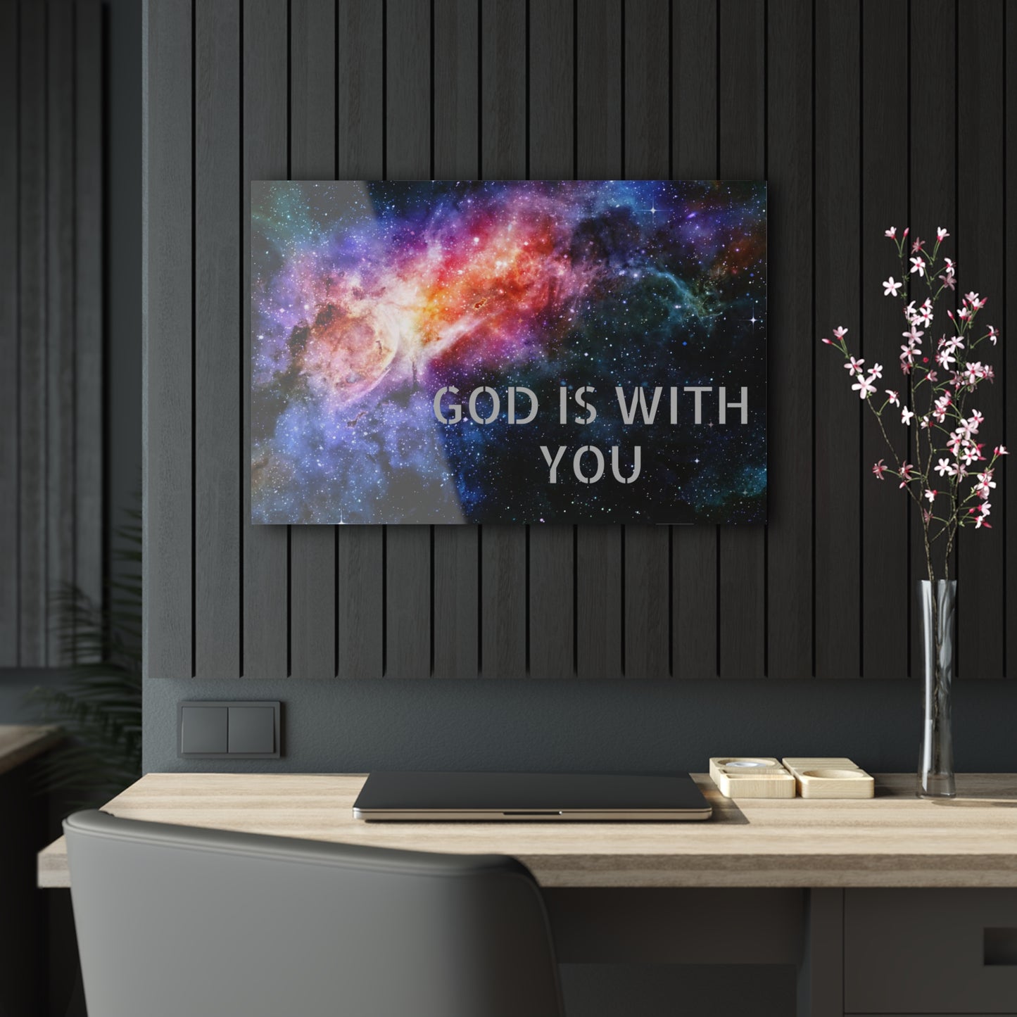 Acrylic Prints Wall Art-God is With You