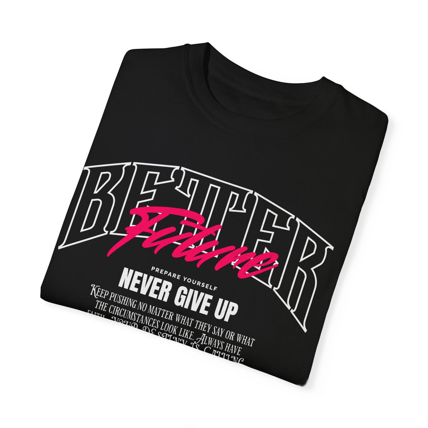 Unisex Cotton T-shirt-Never Give Up