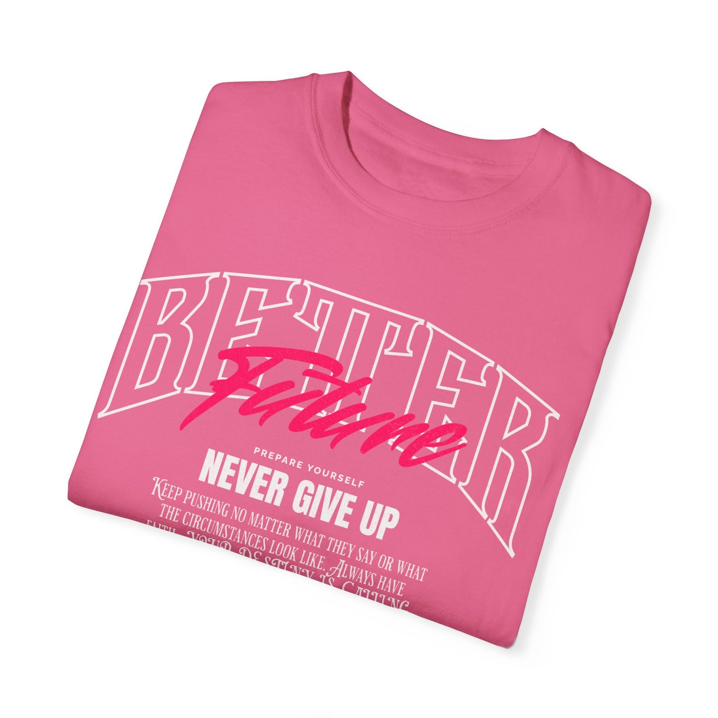 Unisex Cotton T-shirt-Never Give Up