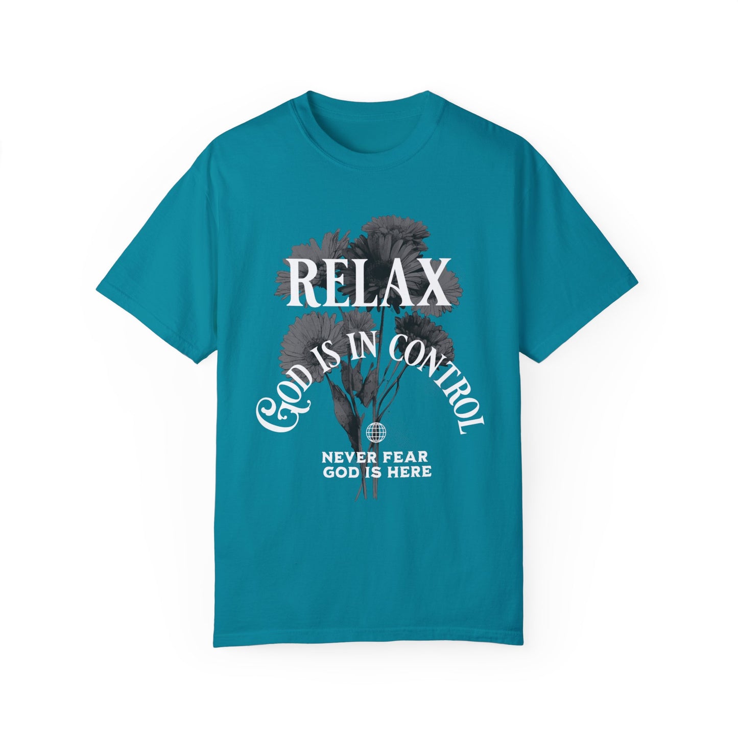 Unisex Cotton T-shirt-Relax God is in Control