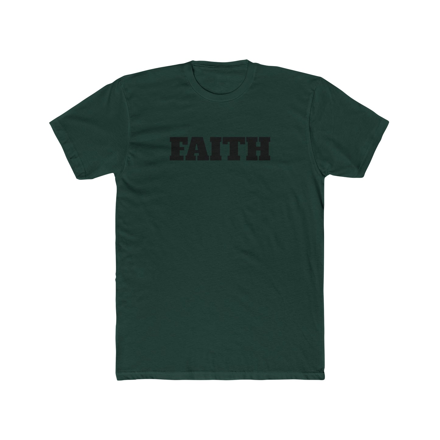 Cotton Crew T-shirt-Faith