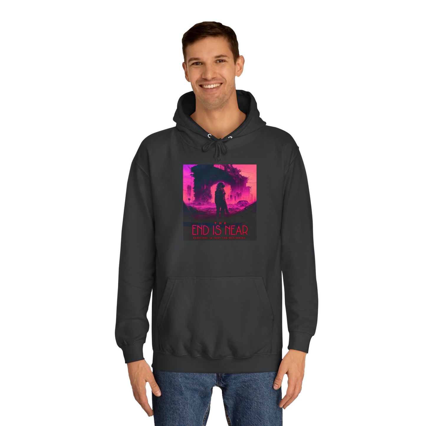 Unisex College Hoodie-The End is Near