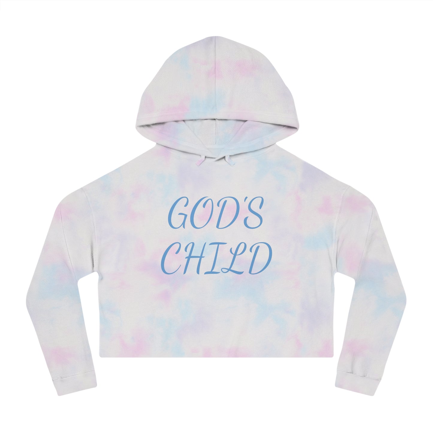 Womens Cropped Hooded Sweatshirt-God's Child