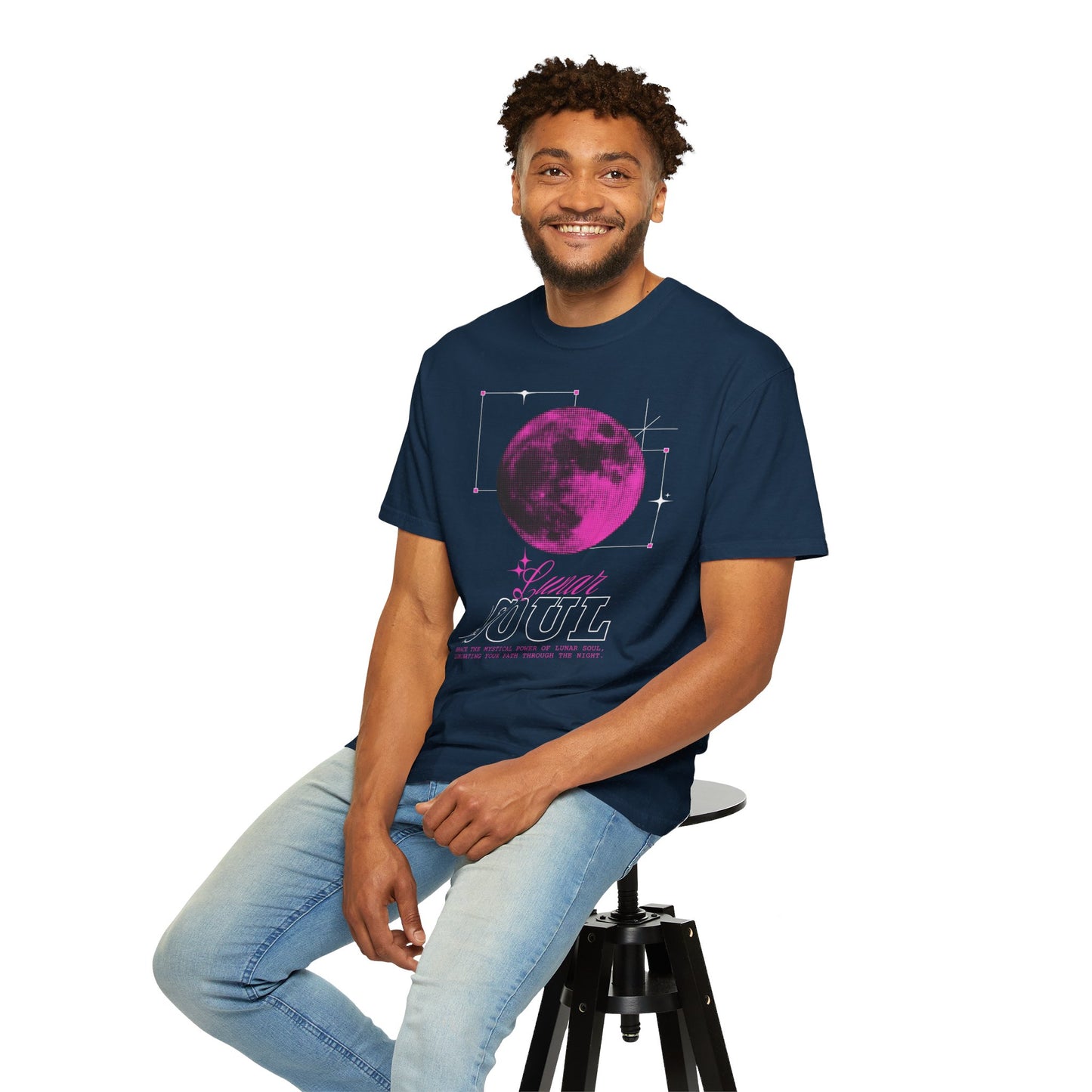 Unisex Cotton T-shirt-Lunar Soul