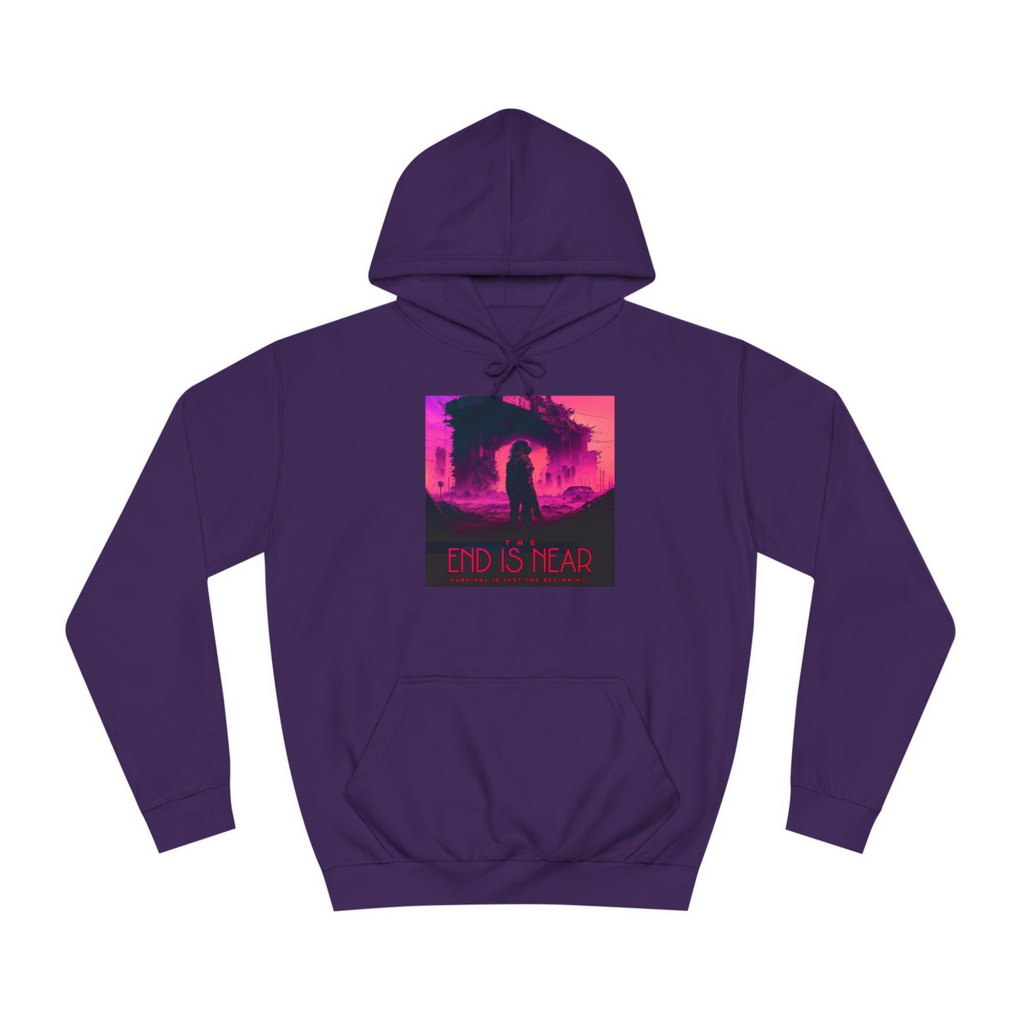 Unisex College Hoodie-The End is Near