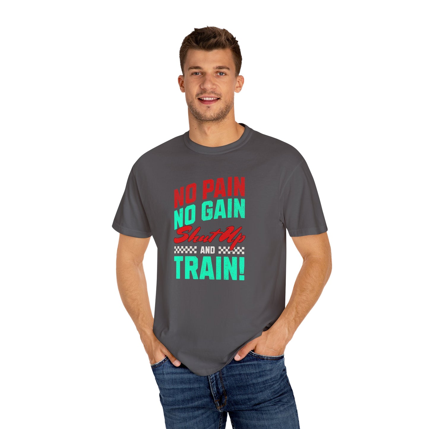 Cotton T-shirt-No Pain No Gain