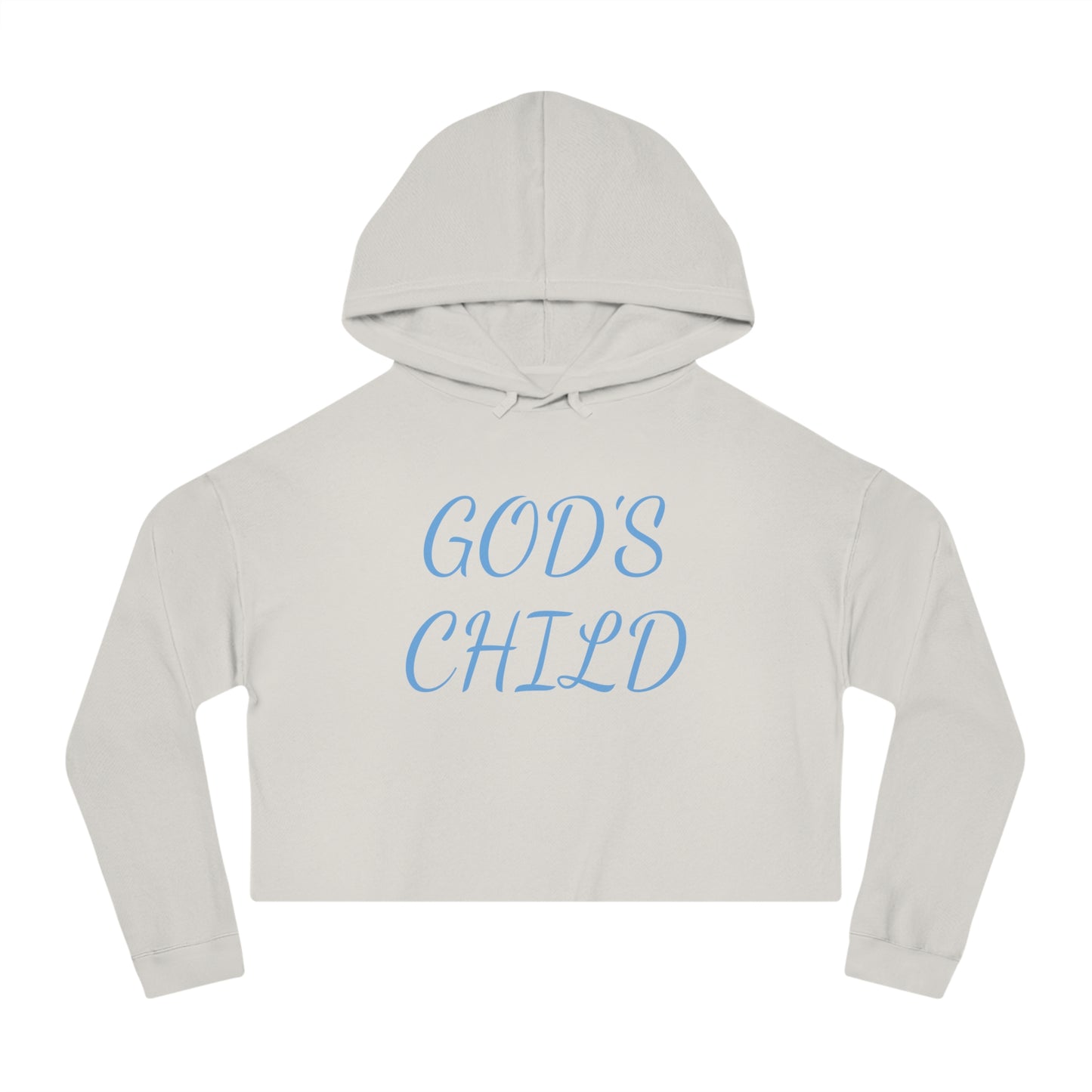 Womens Cropped Hooded Sweatshirt-God's Child