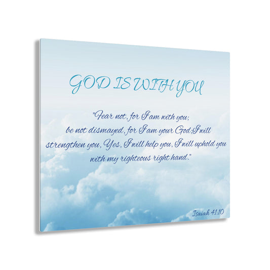 Acrylic Prints Wall Art-Isaiah 41:10 God is With You