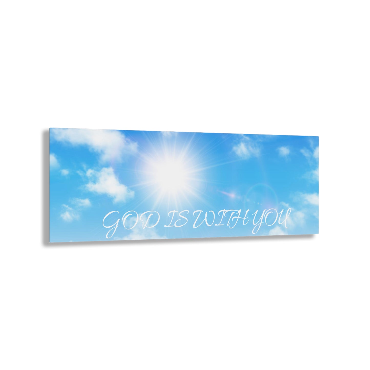 Acrylic Prints Wall Art-God is With You