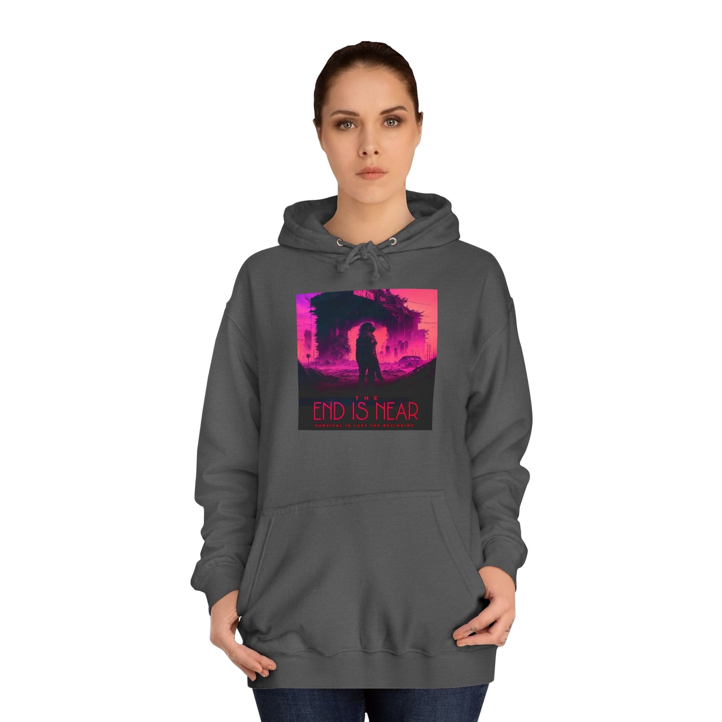 Unisex College Hoodie-The End is Near