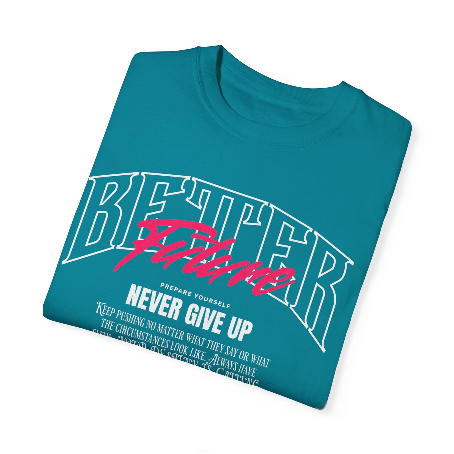 Unisex Cotton T-shirt-Never Give Up