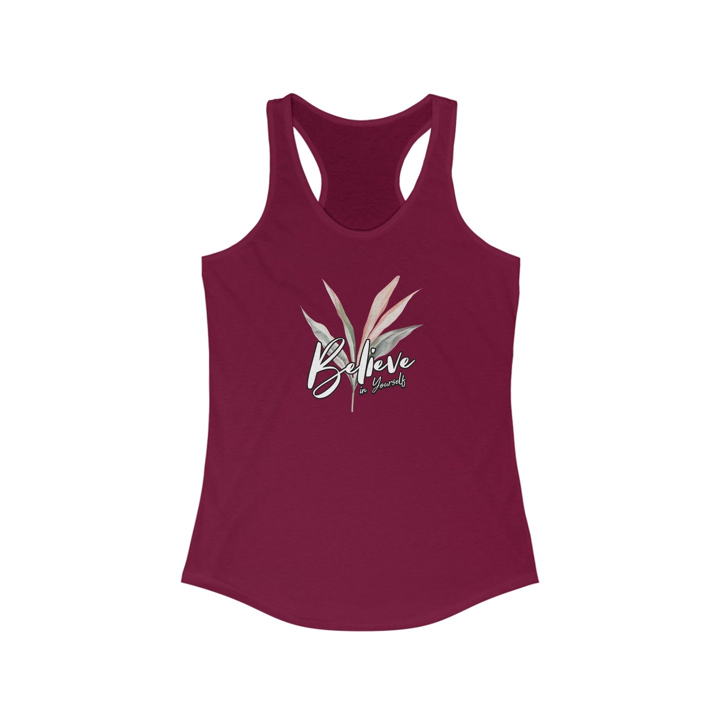 Women's Racerback Tank-Believe in Yourself