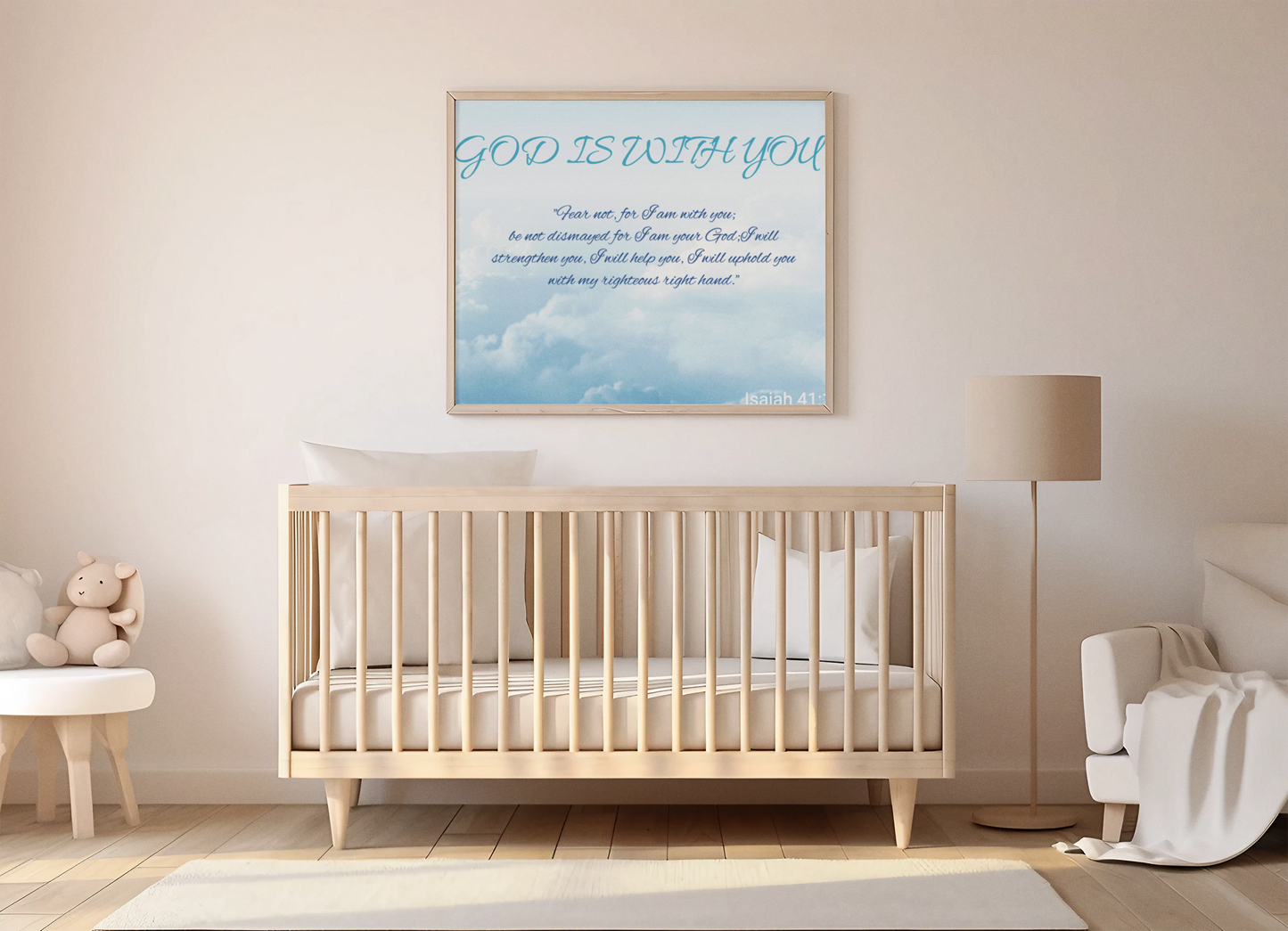 Acrylic Prints Wall Art-Isaiah 41:10 God is With You