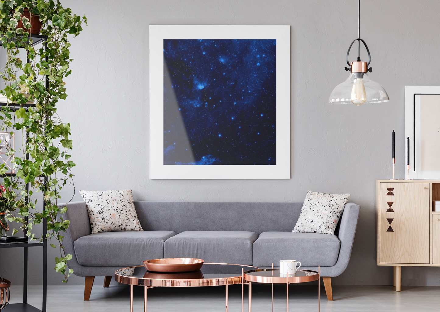 Acrylic Prints Wall Art-Blue Galaxy