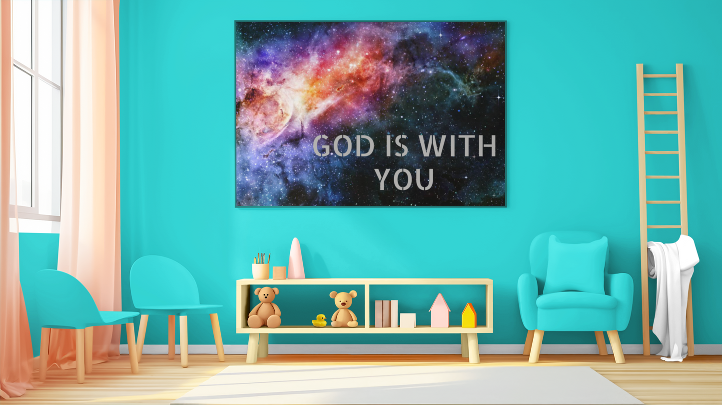 Acrylic Prints Wall Art-God is With You