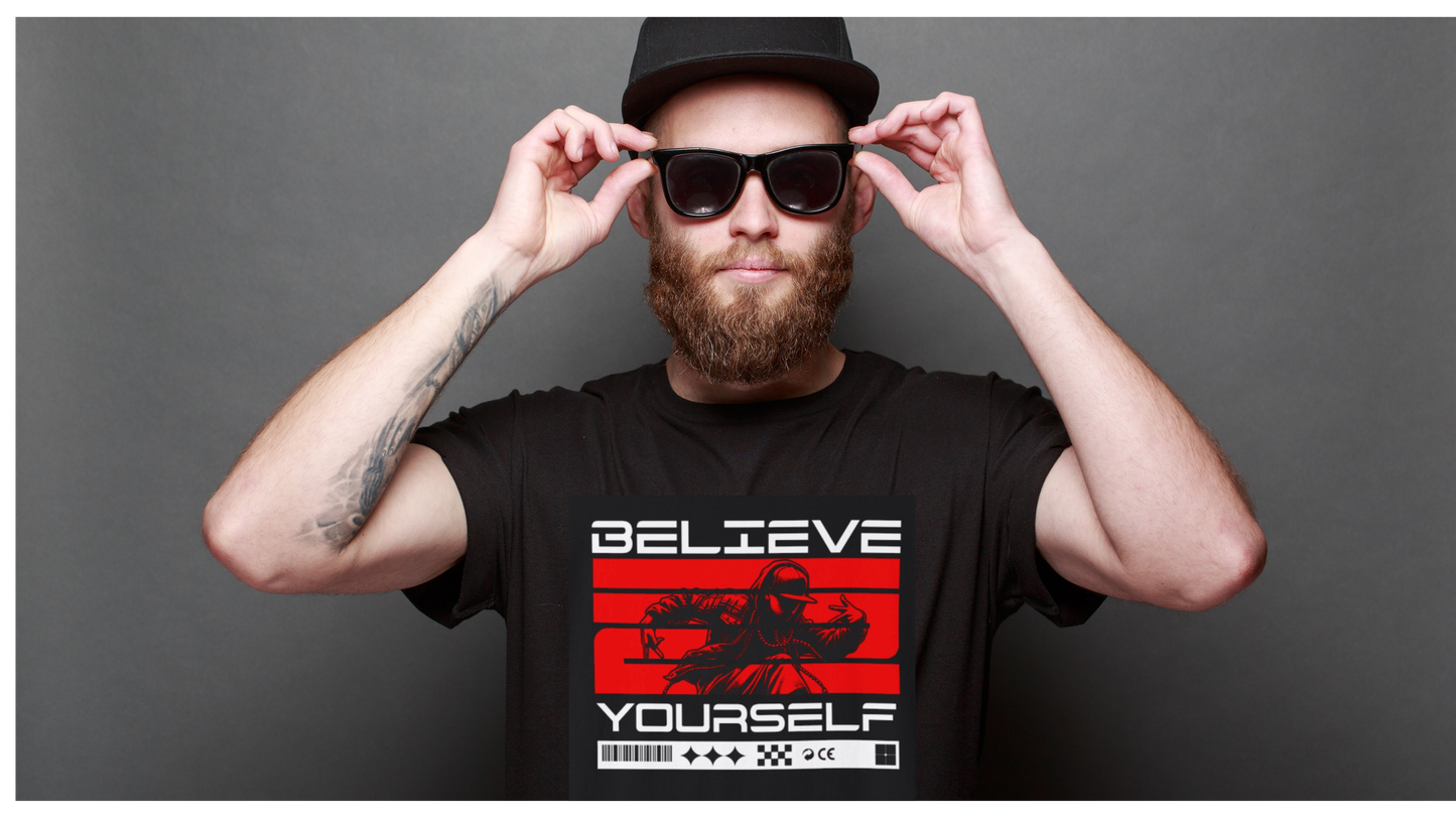 Cotton T-shirt-Believe In Yourself