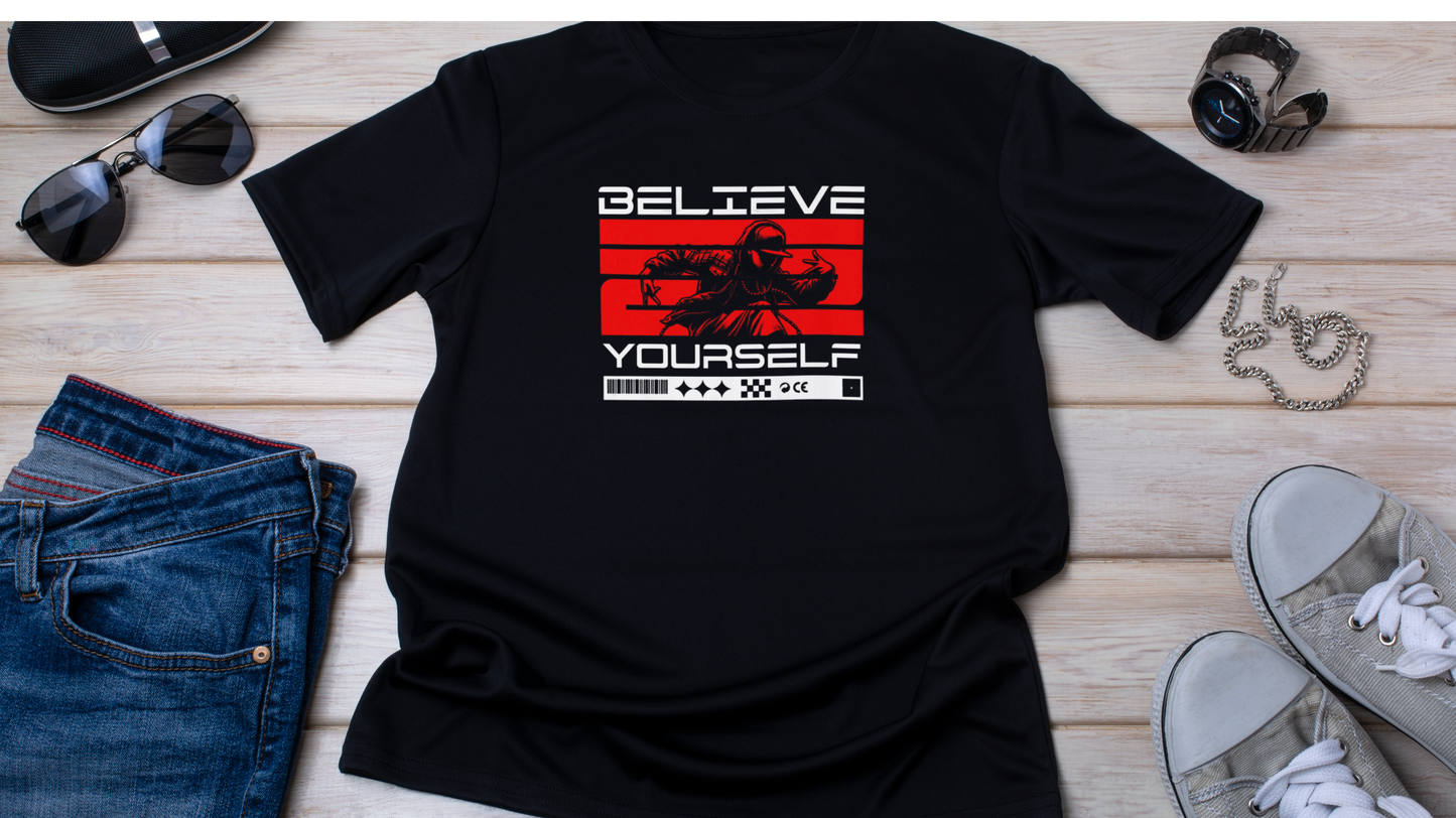 Cotton T-shirt-Believe In Yourself