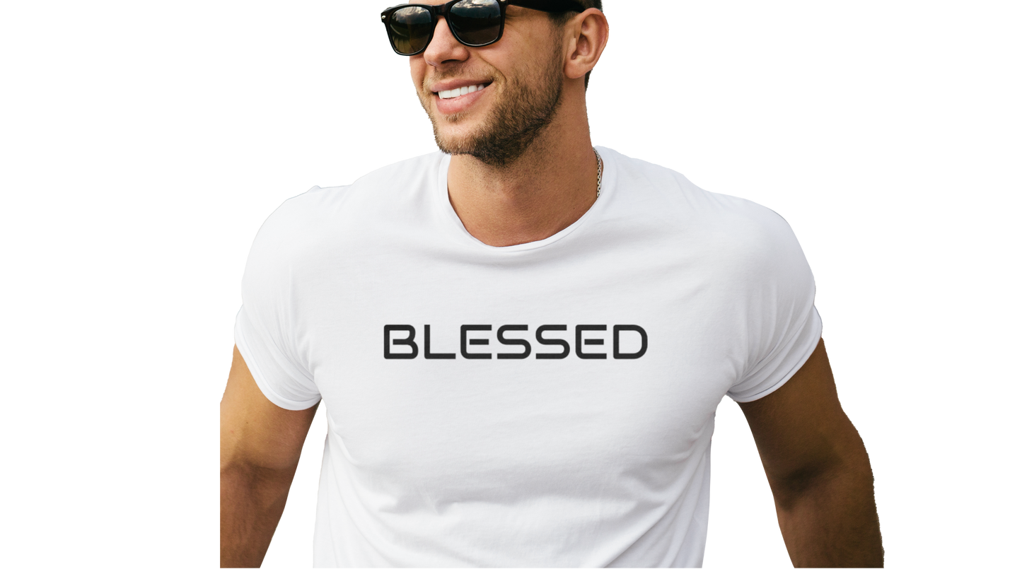 Cotton Crew T-shirt-Blessed