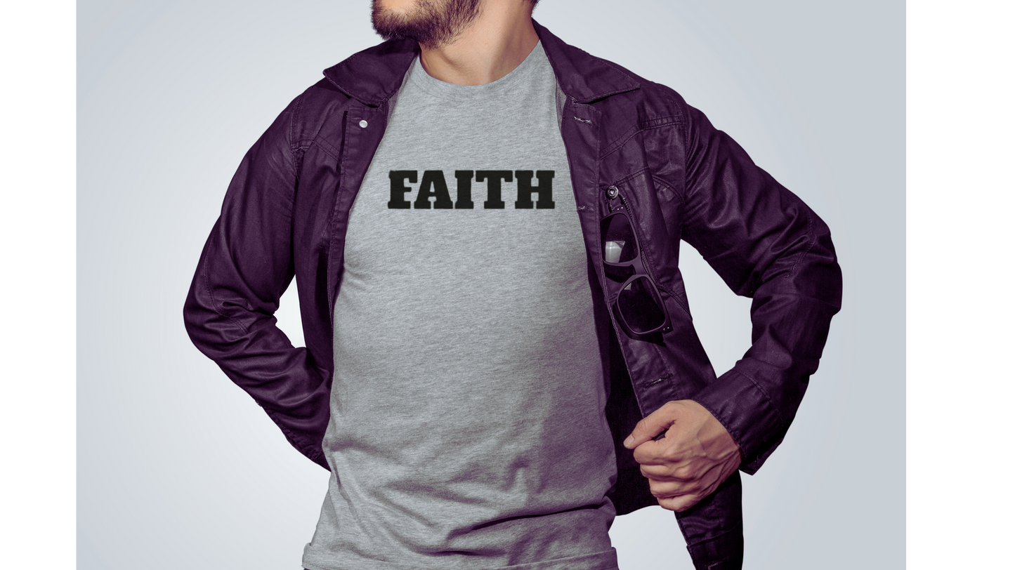 Cotton Crew T-shirt-Faith