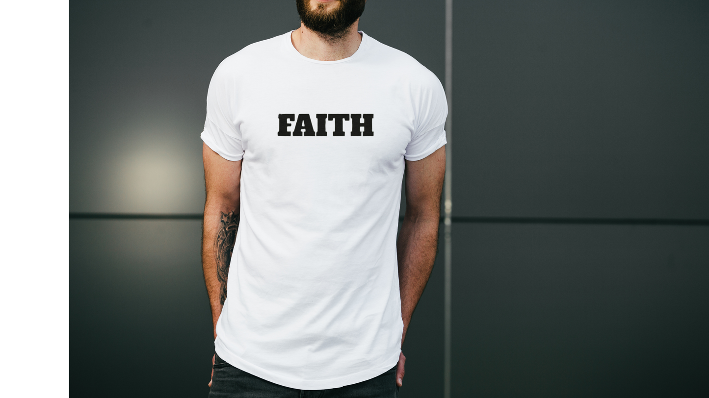 Cotton Crew T-shirt-Faith