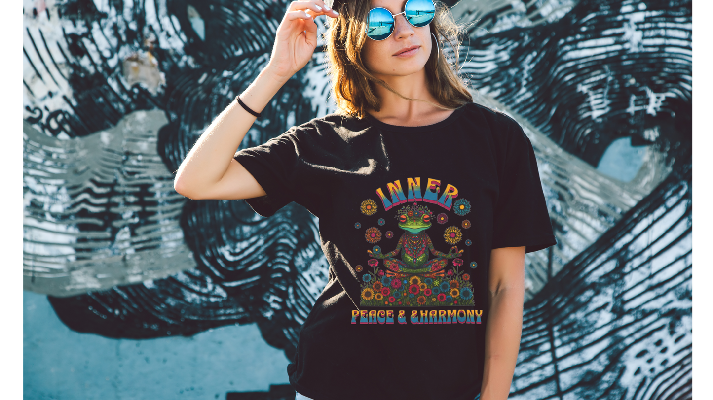 Unisex Cotton T-shirt-Inner Peace